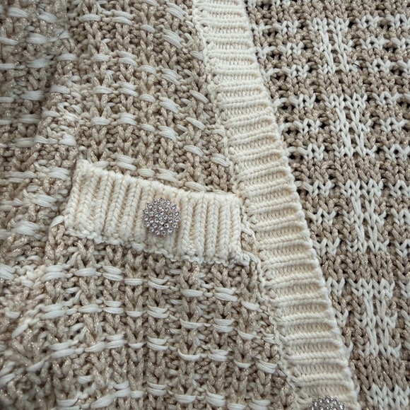Express Cream Textured Cardigan - Picture 4 of 10